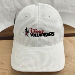 Disney Voluntears Hat White Geometric Strap Back Continental Mickey‎ Mouse Cap